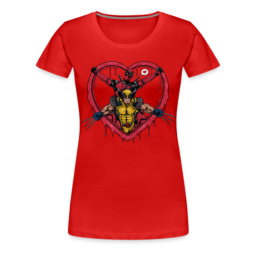 Two Guys One Love - Women’s Premium T-Shirt - red