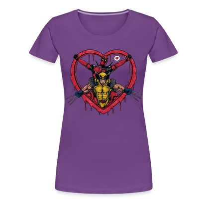 Two Guys One Love - Women’s Premium T-Shirt - purple