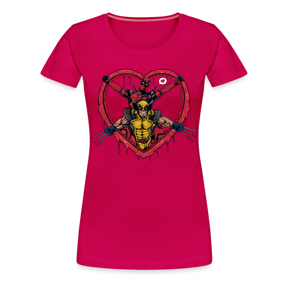 Two Guys One Love - Women’s Premium T-Shirt - dark pink