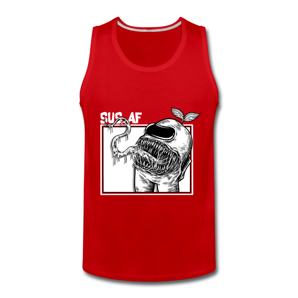 Sus AF! - Men’s Premium Tank - red