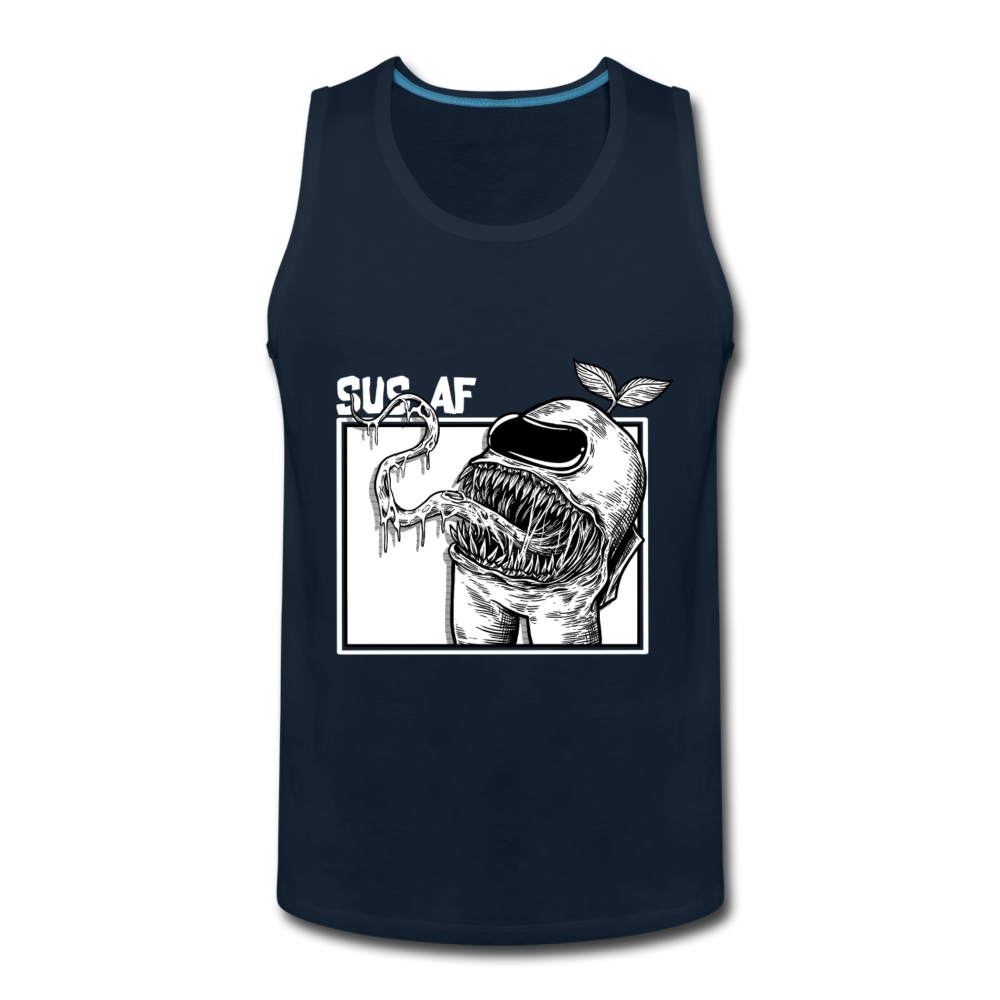 Sus AF! - Men’s Premium Tank - deep navy