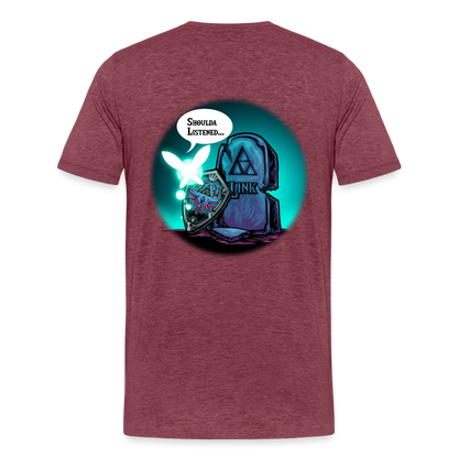 Hey, Listen! - Men's Premium Tee - heather burgundy