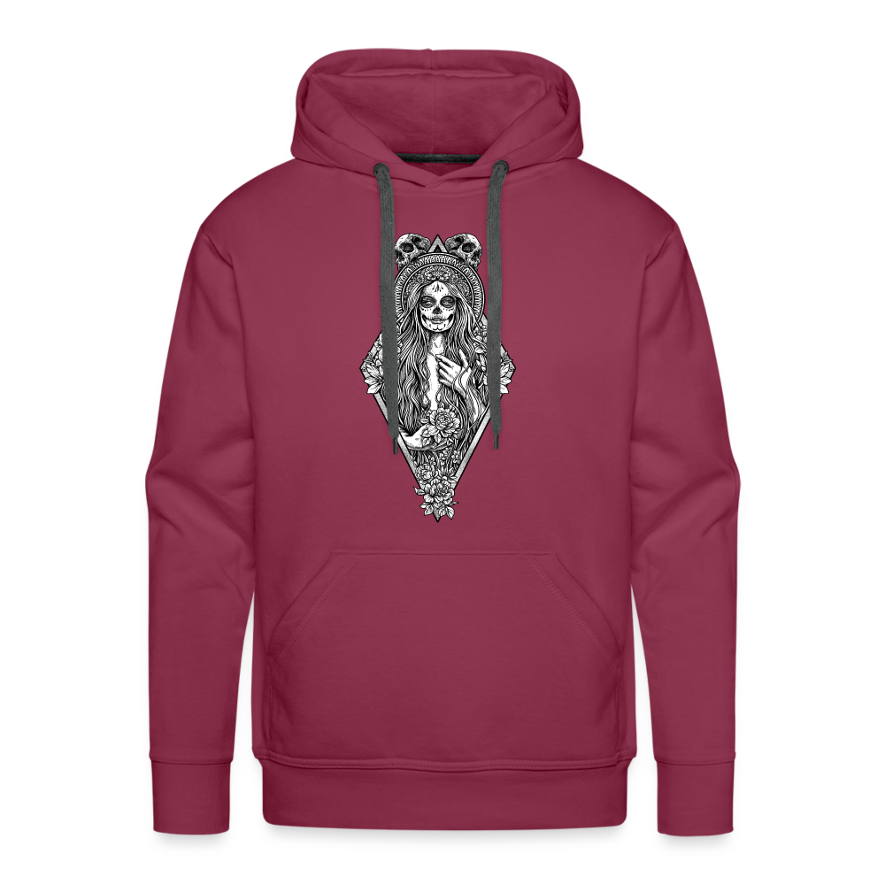 La Llorona (White) - Men’s Premium Hoodie - burgundy