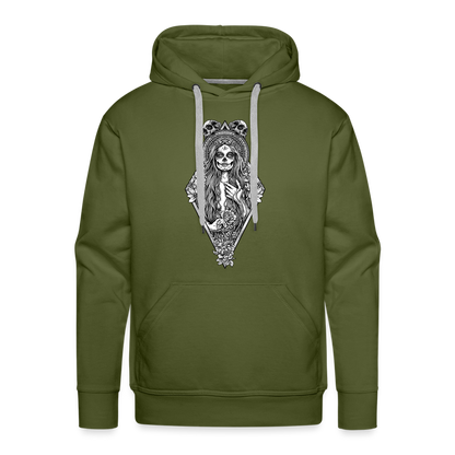 La Llorona (White) - Men’s Premium Hoodie - olive green