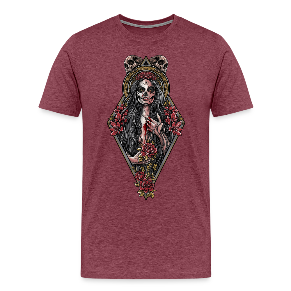 La Llorona (Color) - Men's Premium Tee - heather burgundy