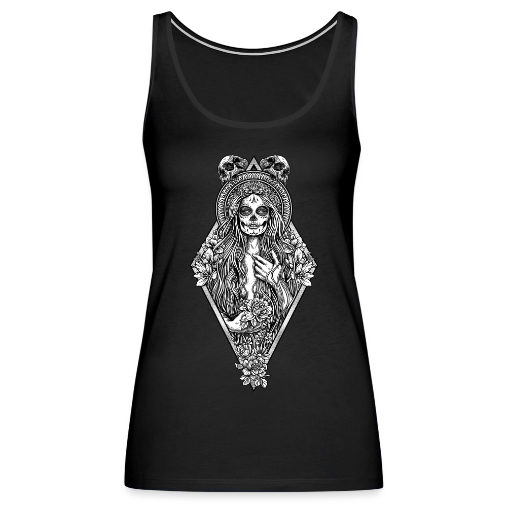 La Llorona (White) - Women’s Premium Tank - black