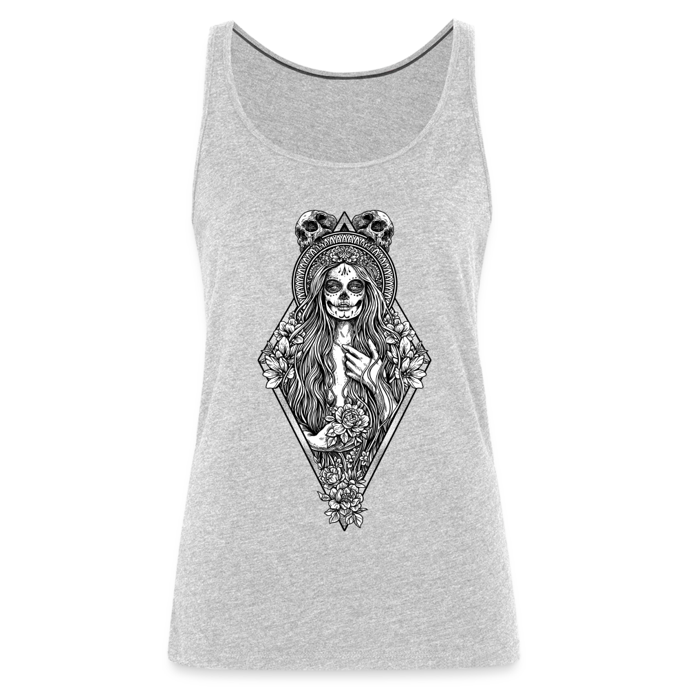 La Llorona (White) - Women’s Premium Tank - heather gray