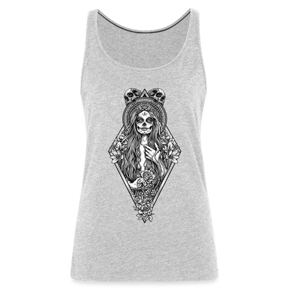 La Llorona (White) - Women’s Premium Tank - heather gray