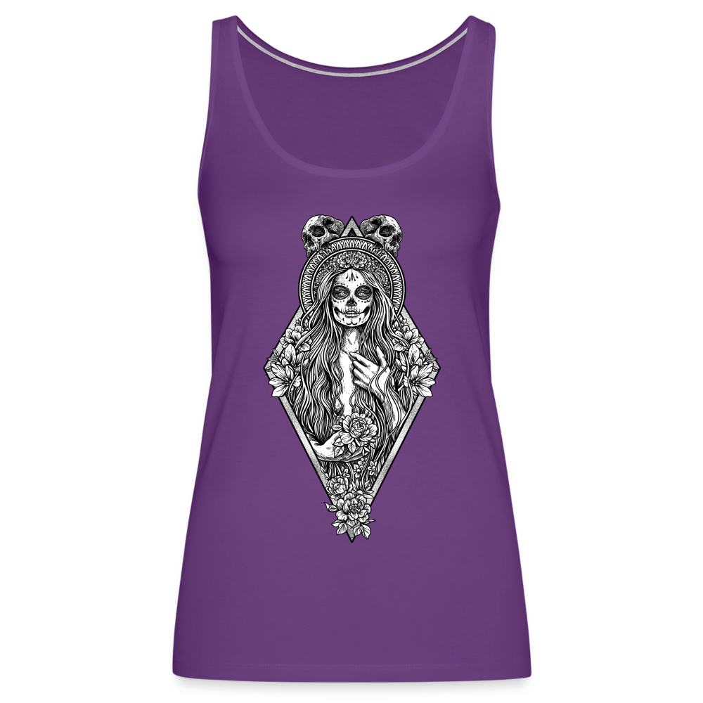 La Llorona (White) - Women’s Premium Tank - purple