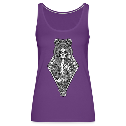 La Llorona (White) - Women’s Premium Tank - purple