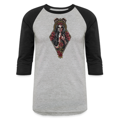 La Llorona (Color) - Unisex Baseball T-Shirt - heather gray/black