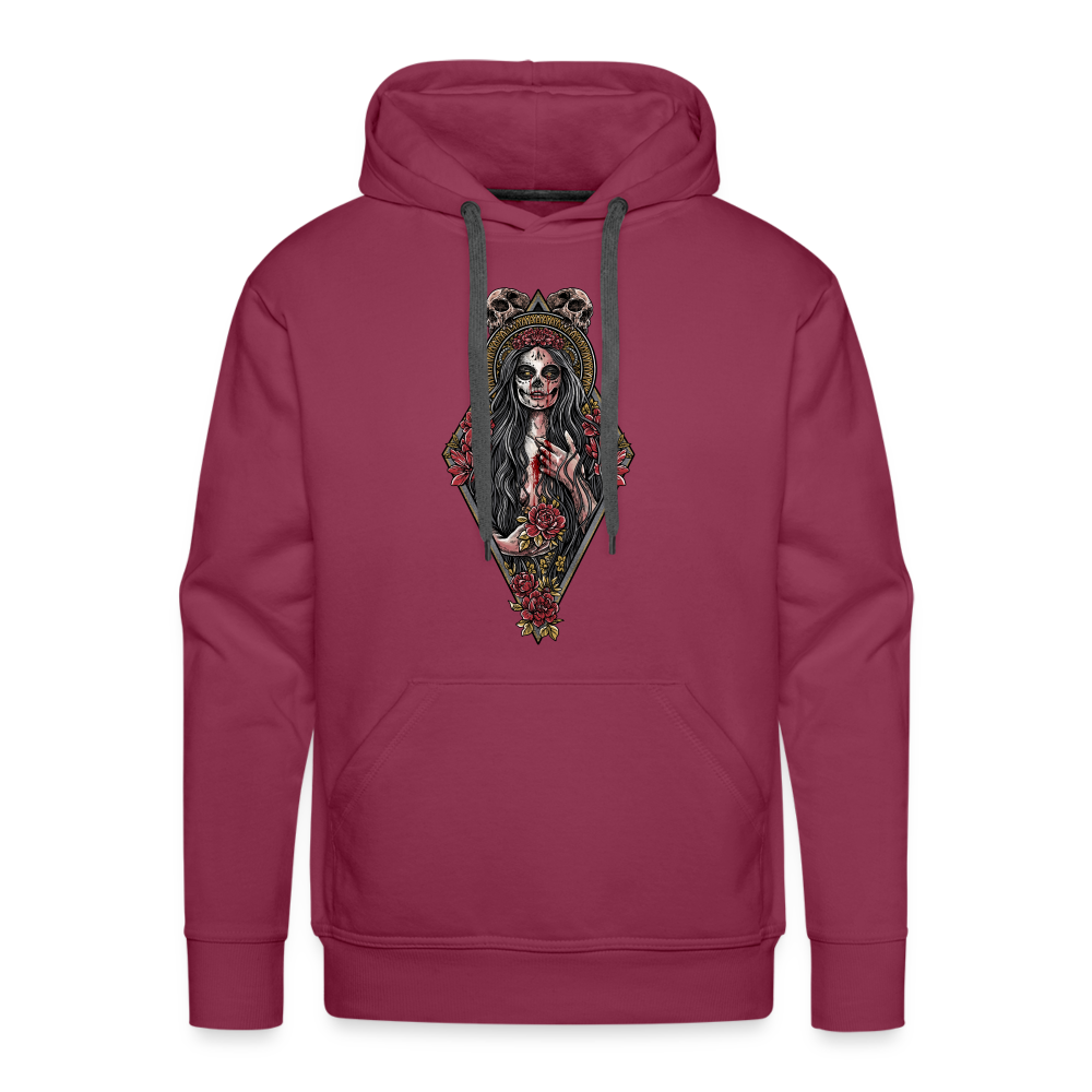 La Llorona (Color) - Men's Premium Hoodie - burgundy