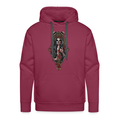 La Llorona (Color) - Men's Premium Hoodie - burgundy