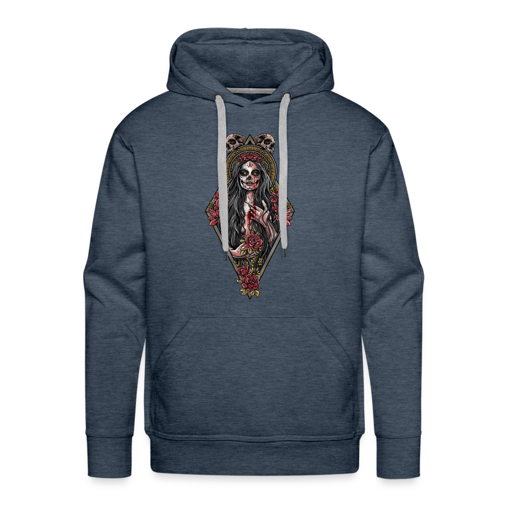 La Llorona (Color) - Men's Premium Hoodie - heather denim