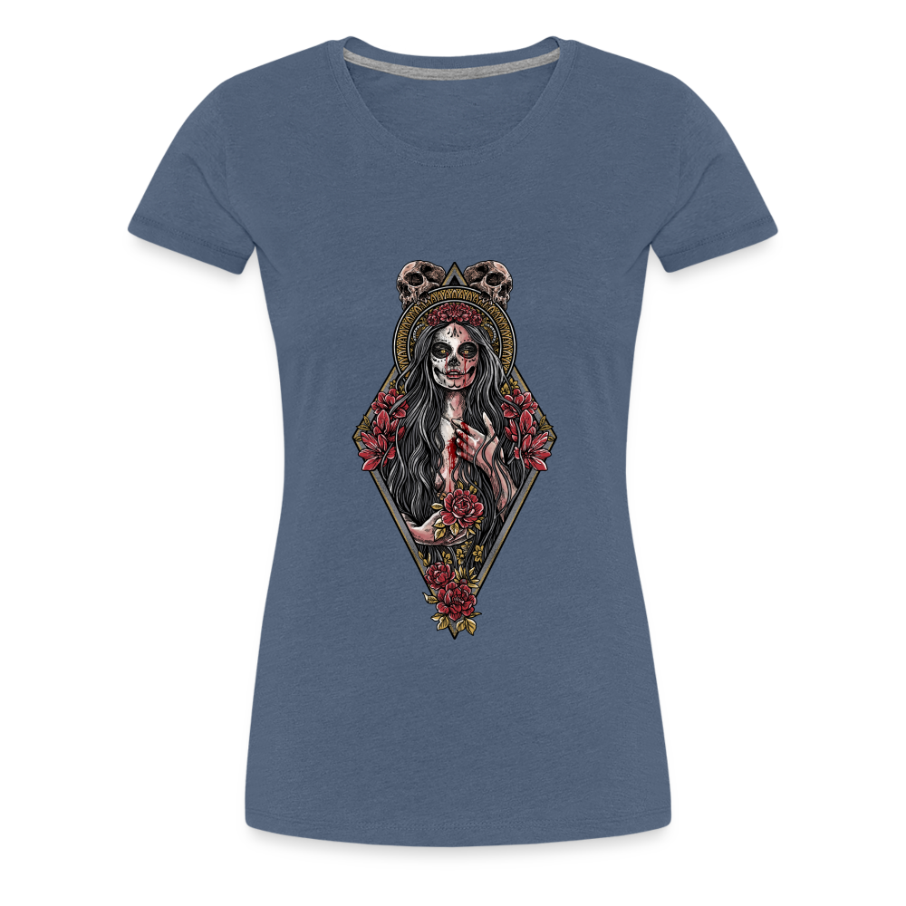 La Llorona (Color) - Women's Premium Tee - heather blue