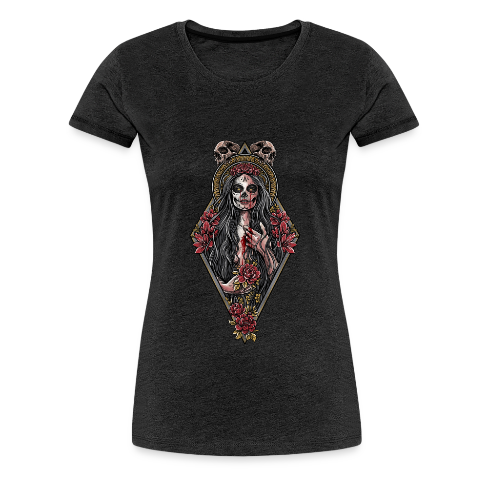 La Llorona (Color) - Women's Premium Tee - charcoal grey