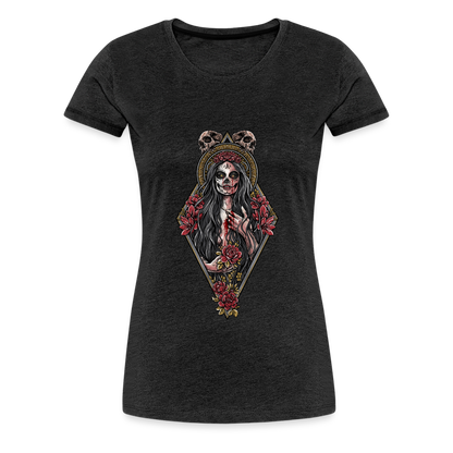 La Llorona (Color) - Women's Premium Tee - charcoal grey