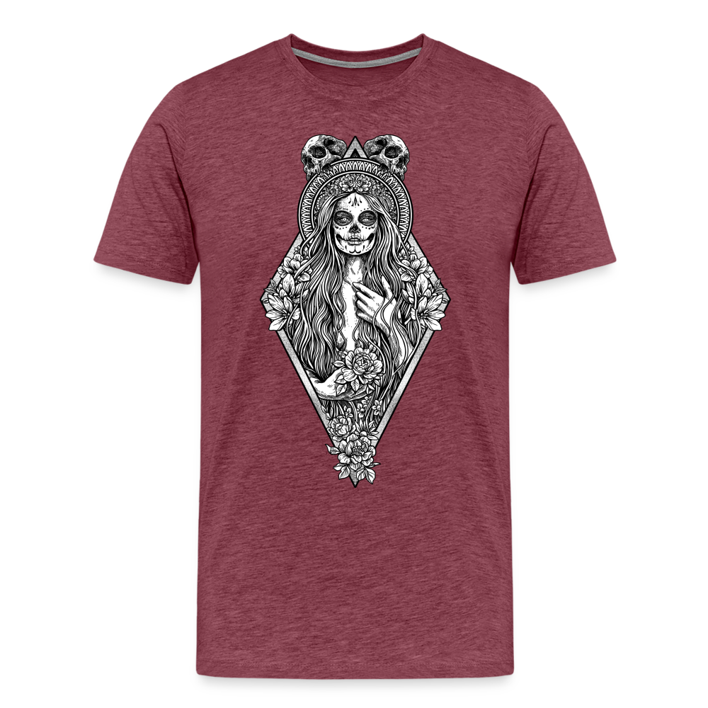 La Llorona (White) - Men's Premium T-Shirt - heather burgundy