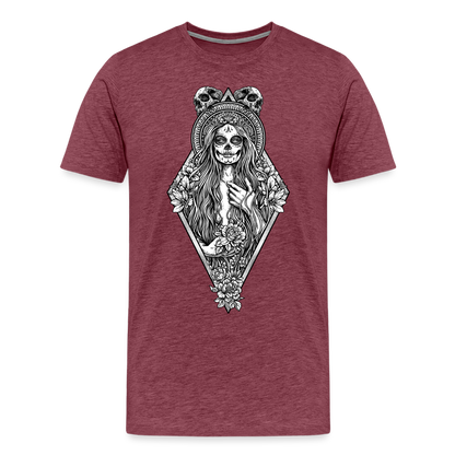 La Llorona (White) - Men's Premium T-Shirt - heather burgundy