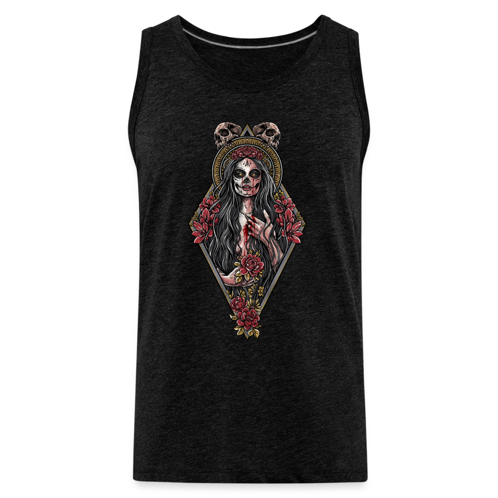 La Llorona (Color) - Men's Premium Tank - charcoal grey