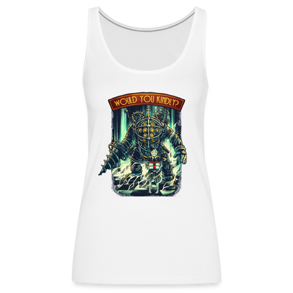 Would You Kindly - Women’s Premium Tank Top - white