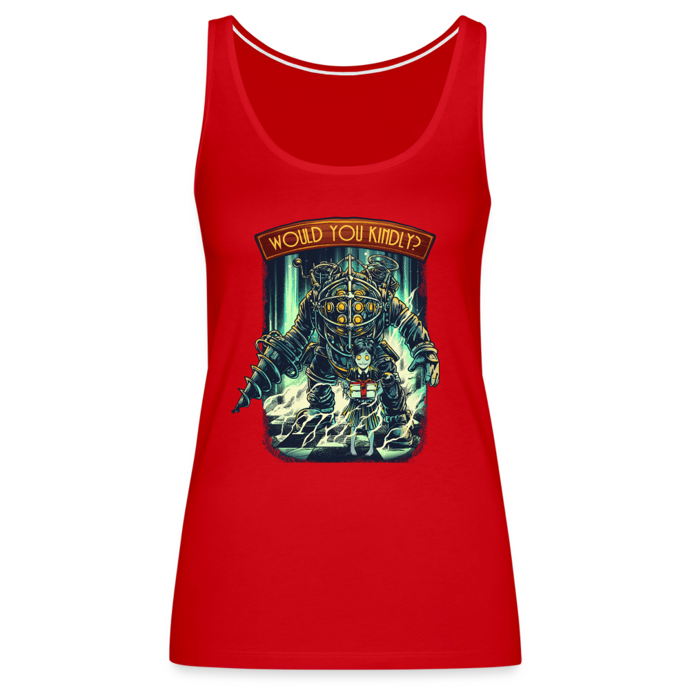 Would You Kindly - Women’s Premium Tank Top - red