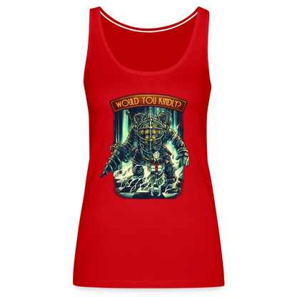 Would You Kindly - Women’s Premium Tank Top - red