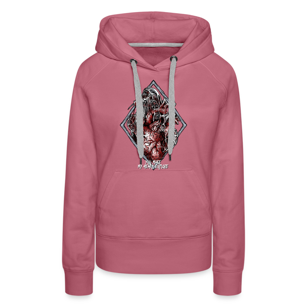 Bursting With Love - Women's Premium Hoodie - mauve