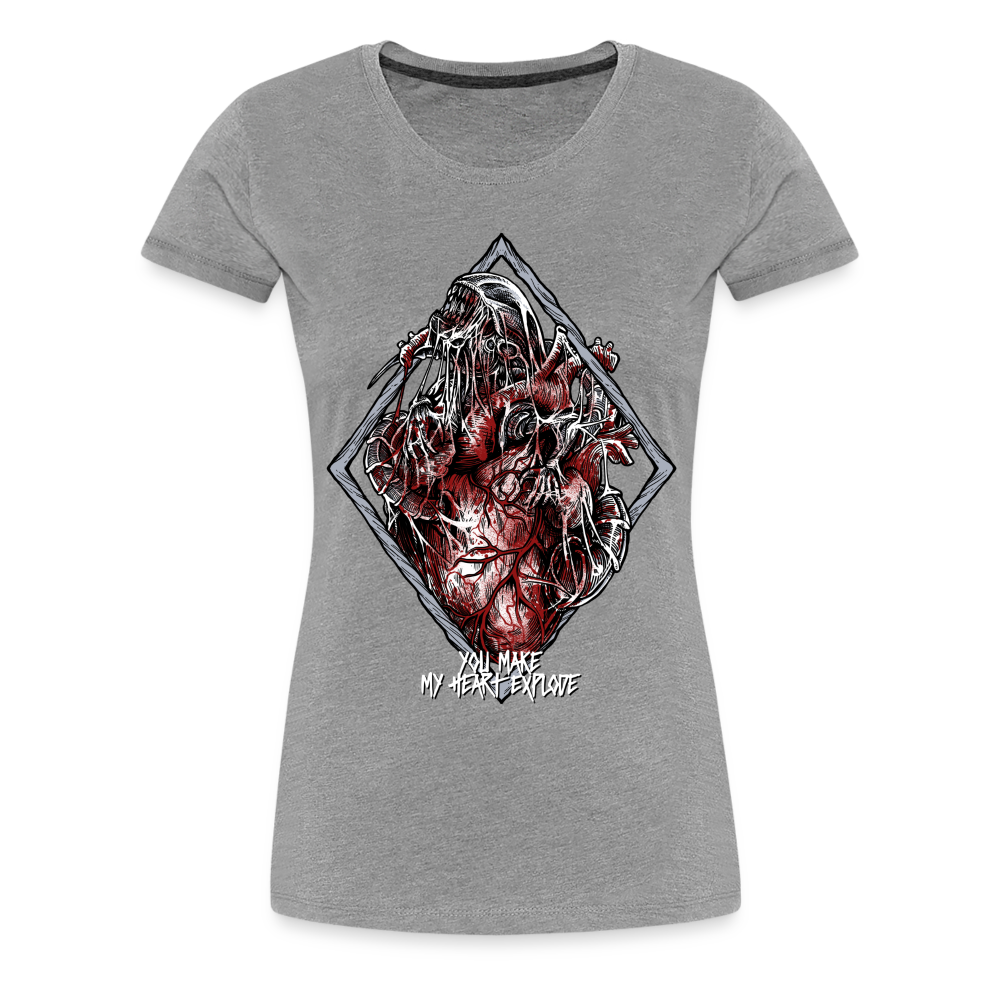 Bursting With Love - Women's Premium Tee - heather gray