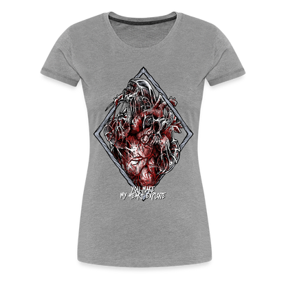 Bursting With Love - Women's Premium Tee - heather gray