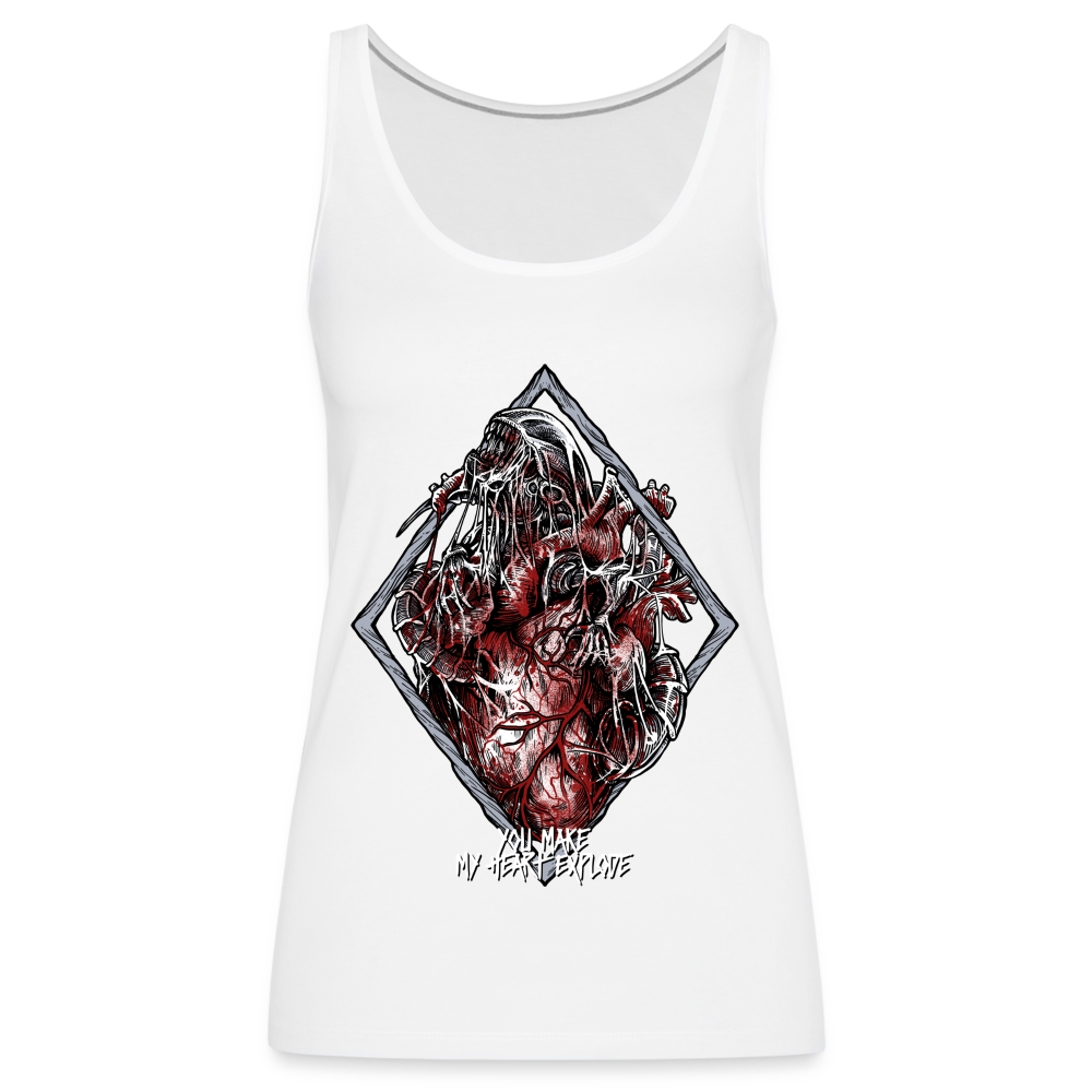 Bursting With Love - Women's Premium Tank - white