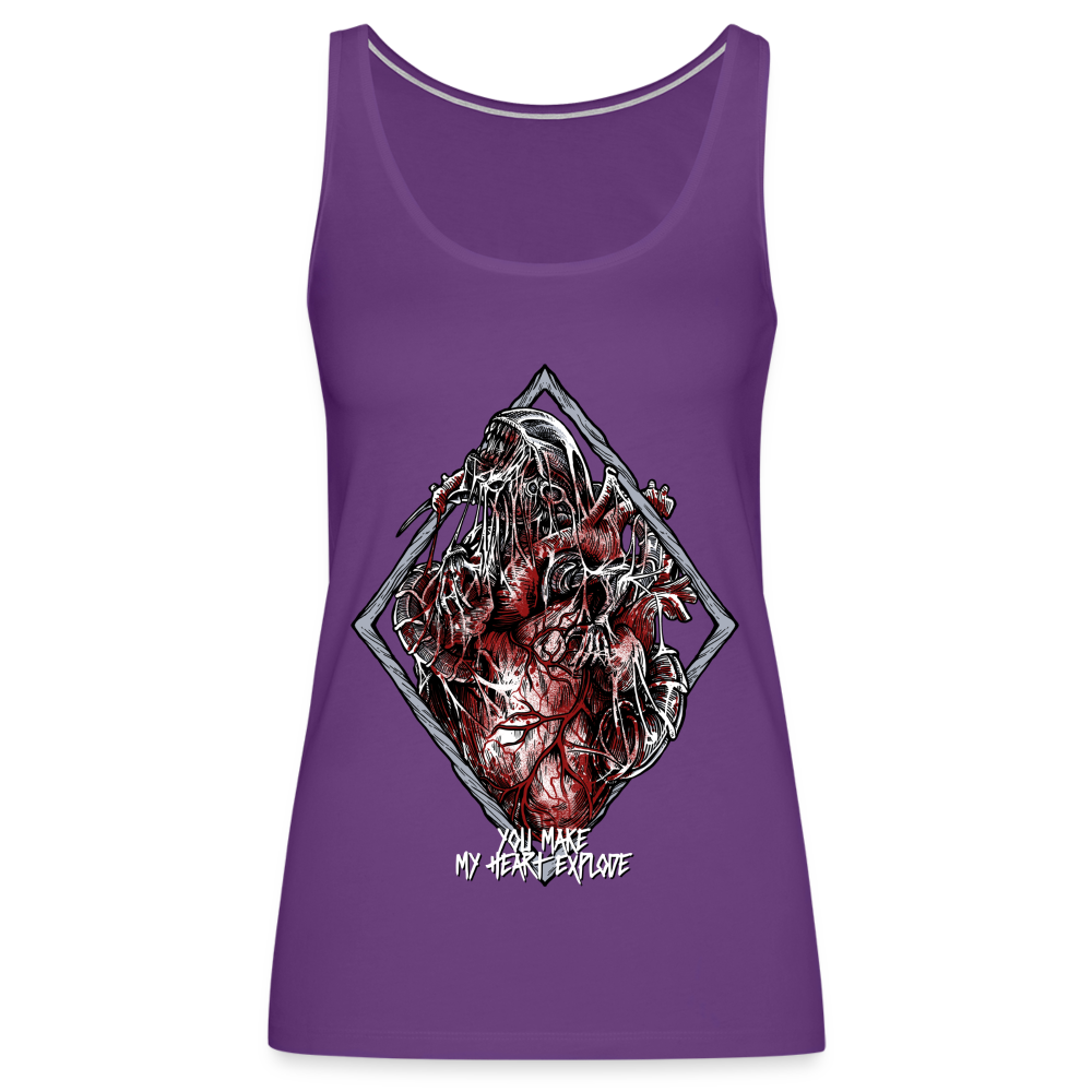 Bursting With Love - Women's Premium Tank - purple