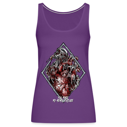 Bursting With Love - Women's Premium Tank - purple