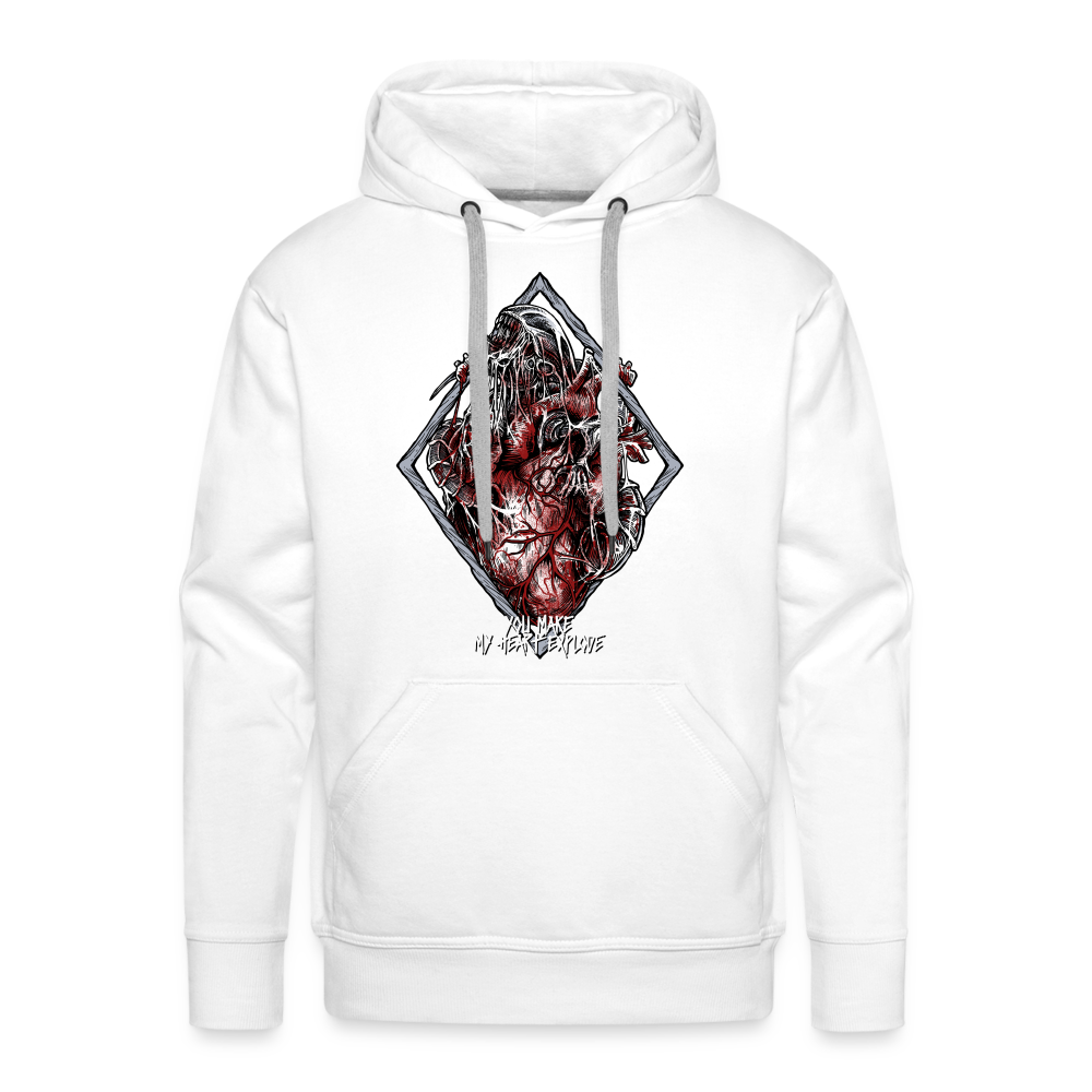 Bursting With Love - Men's Premium Hoodie - white