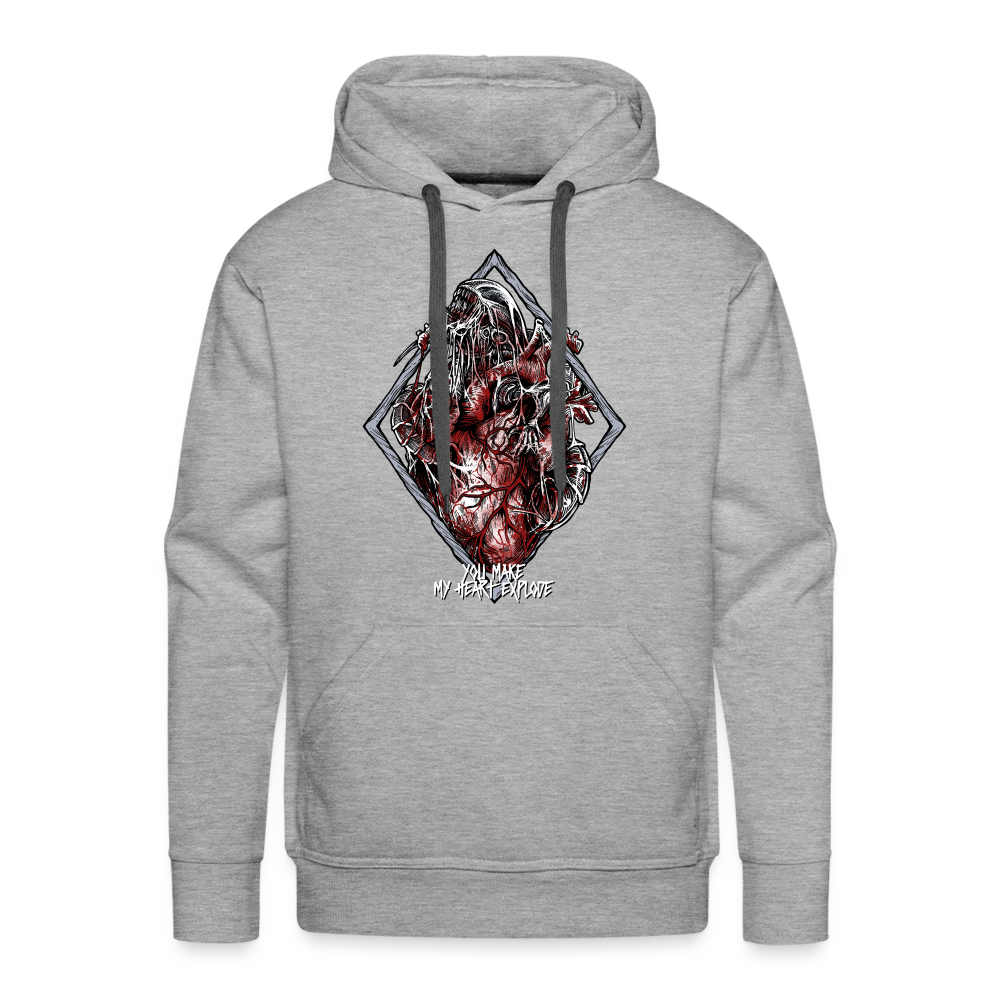 Bursting With Love - Men's Premium Hoodie - heather grey