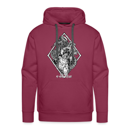 Bursting With Love No Color - Men’s Premium Hoodie - burgundy