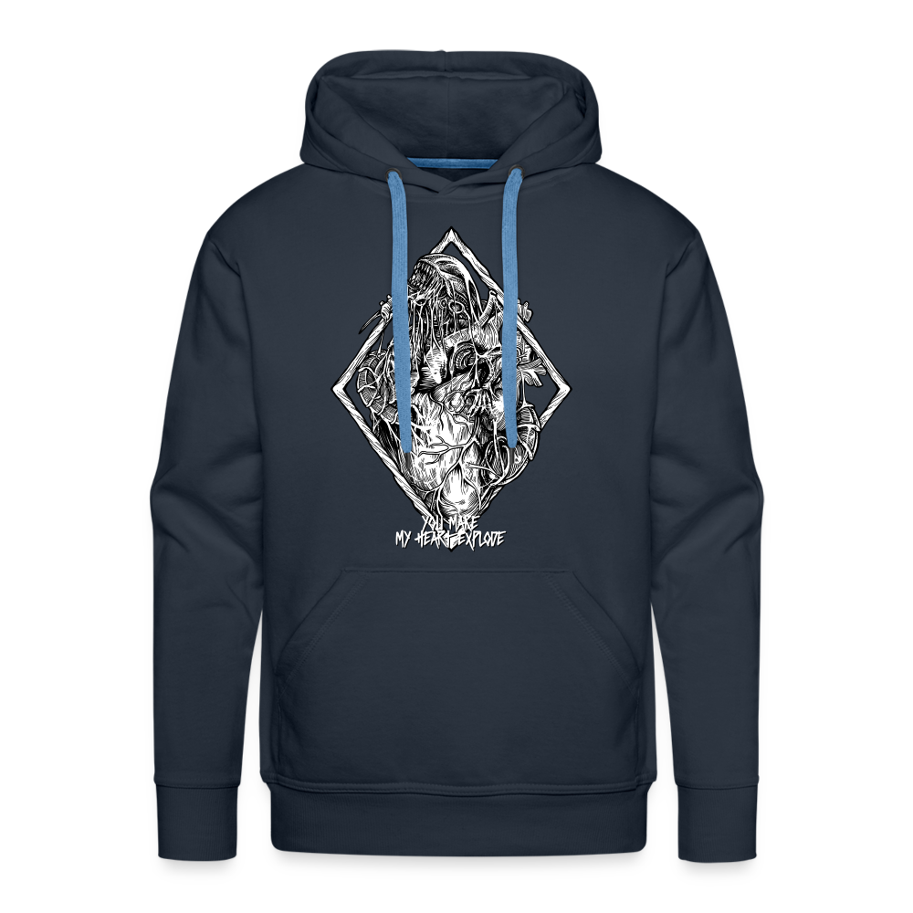 Bursting With Love No Color - Men’s Premium Hoodie - navy