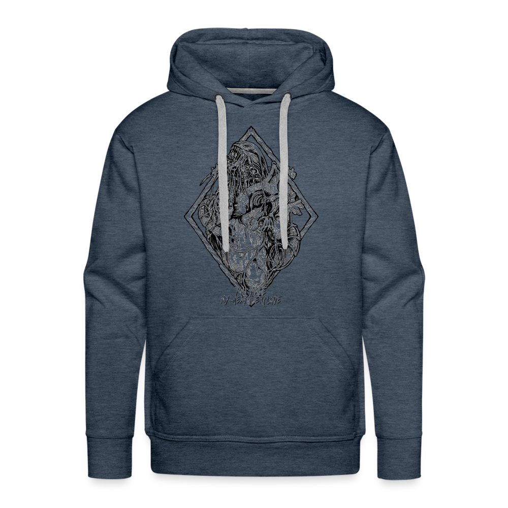 Bursting With Love No Color - Men’s Premium Hoodie - heather denim