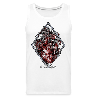 Bursting With Love - Men’s Premium Tank - white