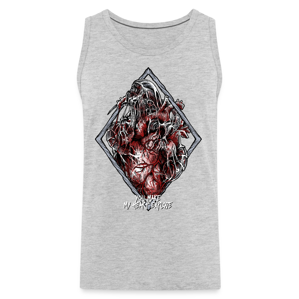 Bursting With Love - Men’s Premium Tank - heather gray