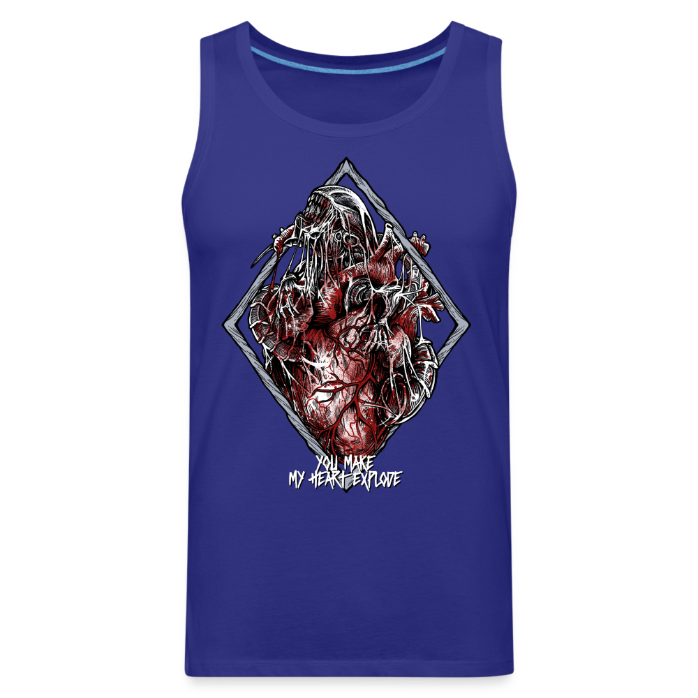 Bursting With Love - Men’s Premium Tank - royal blue