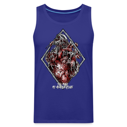 Bursting With Love - Men’s Premium Tank - royal blue