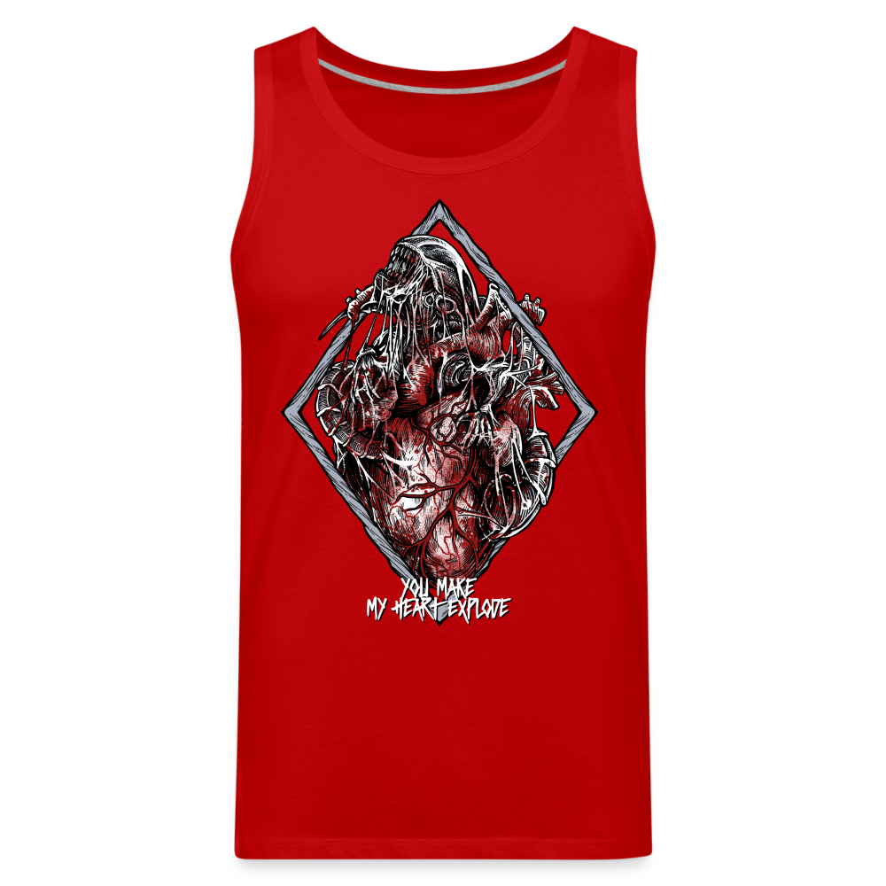 Bursting With Love - Men’s Premium Tank - red