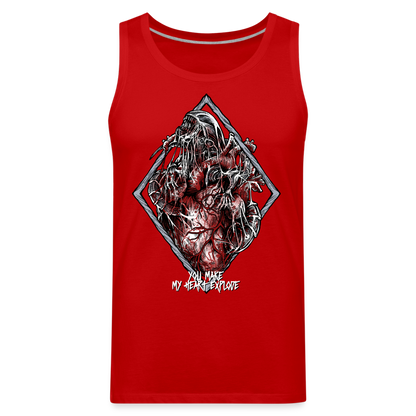 Bursting With Love - Men’s Premium Tank - red