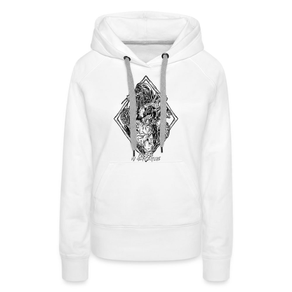 Bursting With Love No Color - Women’s Premium Hoodie - white