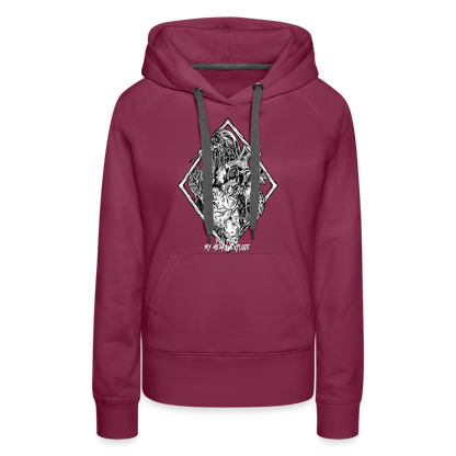 Bursting With Love No Color - Women’s Premium Hoodie - burgundy