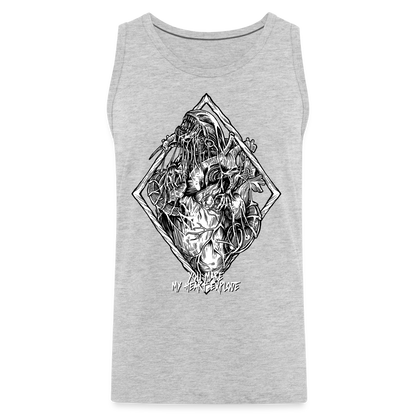 Bursting With Love No Color - Men’s Premium Tank - heather gray